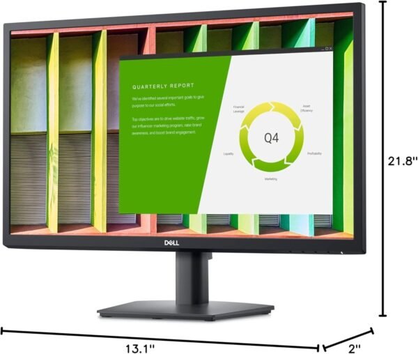 Dell E2422H 24" 1080p monitor, VGA & DP ports - Image 2